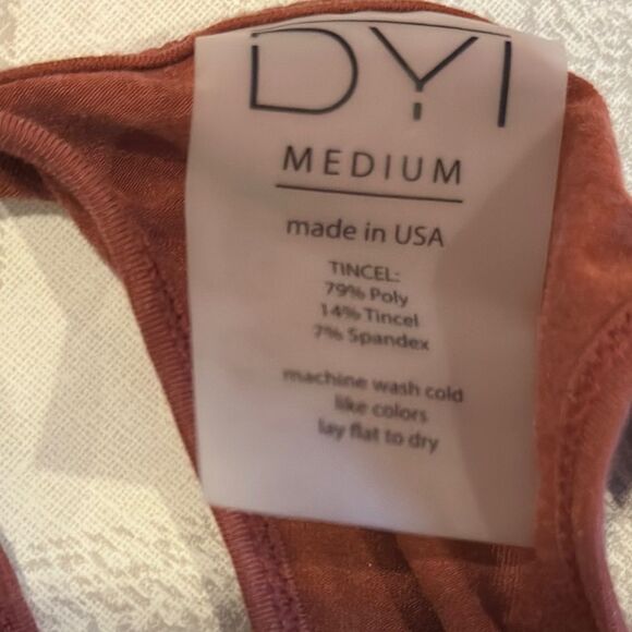 DYI Women's Rust Racerback Angled Tank Top - Multiple Sizes - Picture 4 of 6